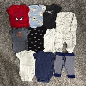 NB - 3 Months Bundle (Gerber’s, Carter’s, Old Navy, & Spider-Man)